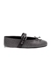 Miu Miu Flats In Black