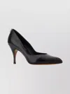 Miu Miu Stylish Leather Pumps Featuring Pointed Toe And Stiletto In Black