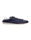 Miu Miu Plume Low Top Sneakers Technical Fabric In Blue