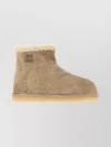 Miu Miu Cappuccino Suede Ankle Boots In Brown