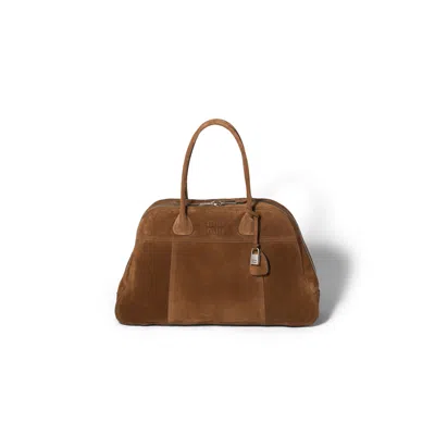 Miu Miu Suede Bag In Brown