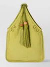Miu Miu Suede Bags Featuring Tassel Detail In Yellow