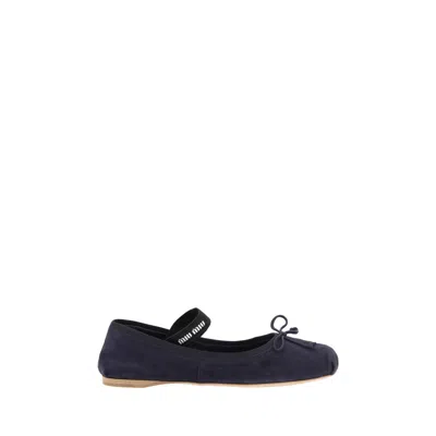 MIU MIU SUEDE BALLERINAS