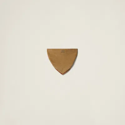 Miu Miu Suede Bandana Top In Brown