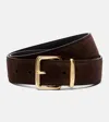 Miu Miu Suede Belt In Brown