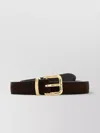 Miu Miu Suede Belt Gold-tone Buckle Luxurious