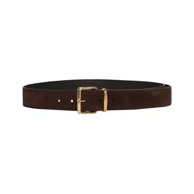Pre-owned Miu Miu Suede Belt 'moro' | Brown | Women's Size 70