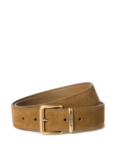MIU MIU MIU MIU SUEDE BELT