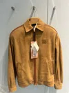 Miu Miu Suede Blouson Jacket In Brown