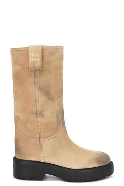 MIU MIU SUEDE BOOT