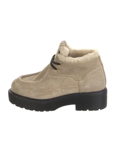 Pre-owned Miu Miu Suede Boots