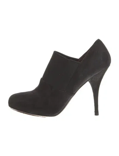 Pre-owned Miu Miu Suede Boots In Black
