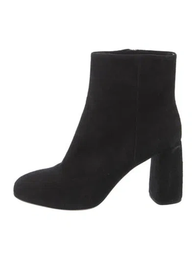 Pre-owned Miu Miu Suede Boots In Black