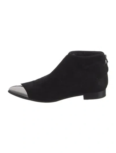 Pre-owned Miu Miu Suede Boots In Black