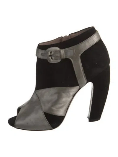 Pre-owned Miu Miu Suede Boots In Multicolor