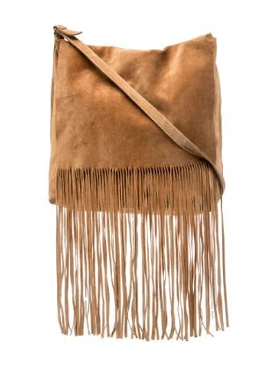 Pre-owned Miu Miu Suede Bucket Bag In Brown