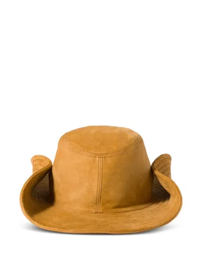 Miu Miu Suede Cowboy Hat In Brown