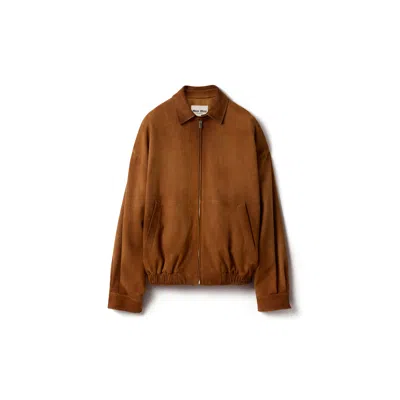 Miu Miu Suede Jacket In Brown