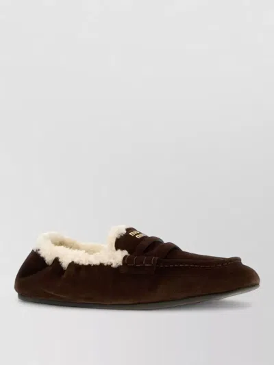 Miu Miu Suede Leather Loafers