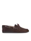 Miu Miu Tasseled Suede Loafers In Brown