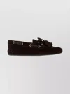 Miu Miu Suede Loafers Featuring Tassel Detail In Brown