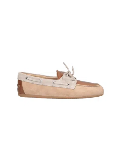 Miu Miu Suede Loafers In Multi