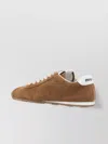 Miu Miu Suede Low-top Sneakers Rubber Sole In Brown
