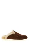Miu Miu Suede Mules In Brown