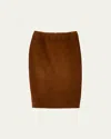Miu Miu Corduroy Skirt In F0050 Nocciola