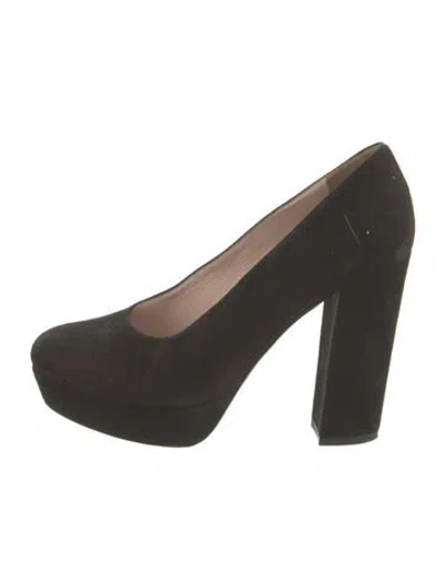 Pre-owned Miu Miu Suede Pumps In Black