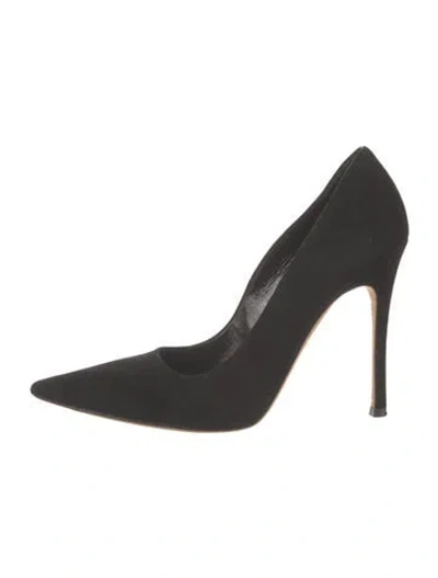 Pre-owned Miu Miu Suede Pumps In Black