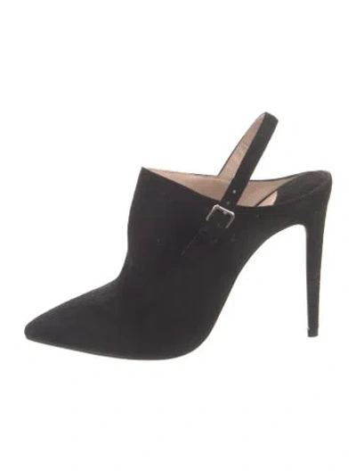 Pre-owned Miu Miu Suede Pumps In Black