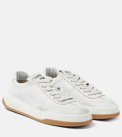MIU MIU SUEDE SNEAKERS