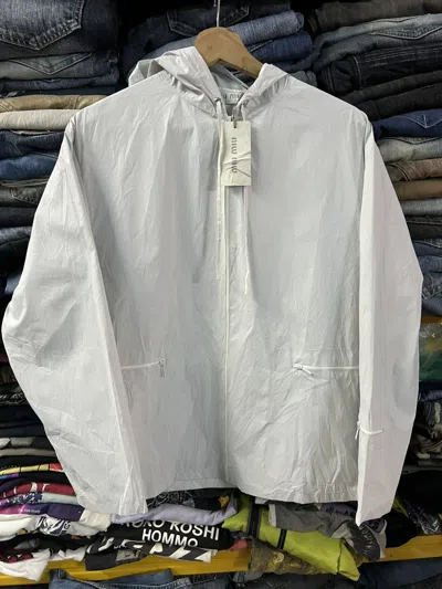 Pre-owned Miu Miu Summer/spring Nylon Jacket With Hoodie