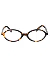 Miu Miu Havana Miele Acetate Glasses In Multi