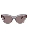 Miu Miu Malva Trasparente Acetate Sunglasses