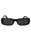 Miu Miu Rectangle-frame Tinted Sunglasses In Black