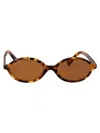 Miu Miu Havana Chiaro Acetate Sunglasses In Brown