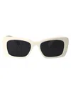 Miu Miu Bianco Acetate Sunglasses In Neutral