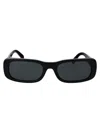 Miu Miu Acetate Rectangular Sunglasses In 1ab5s0 Black