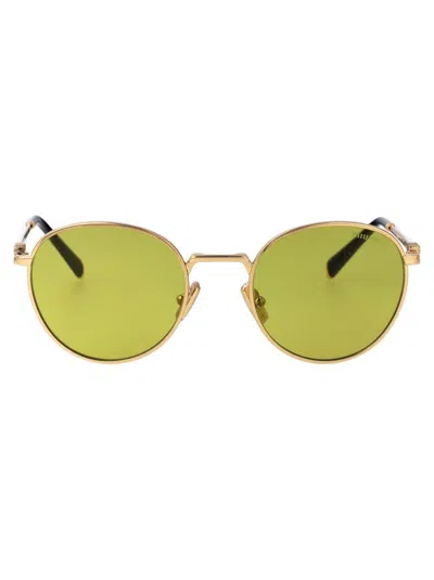 Miu Miu Round Sunglasses 0 Mu 55 Zs 5 Ak07 O In 5ak07o Gold
