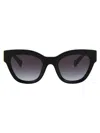 Miu Miu Womens Black Mu 01ys Cat-eye Acetate Sunglasses In Black