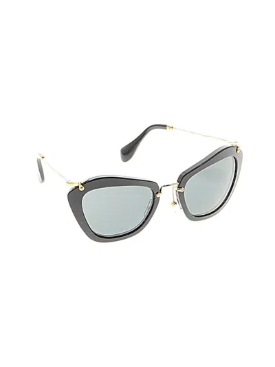 Pre-owned Miu Miu Sunglasses In Black