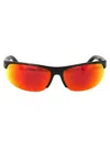 Miu Miu Kaki Metal Acetate Sunglasses In Multi
