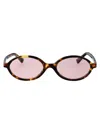 Miu Miu Regard Tortoiseshell-effect Sunglasses In Pink