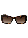Miu Miu Havana Miele Acetate Sunglasses In Multi