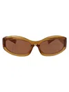 Miu Miu 0mu 14zs Sunglasses In Caramel Trasparent