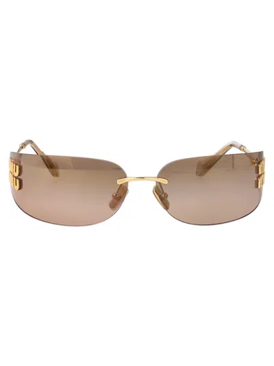 Miu Miu Sunglasses In Gold
