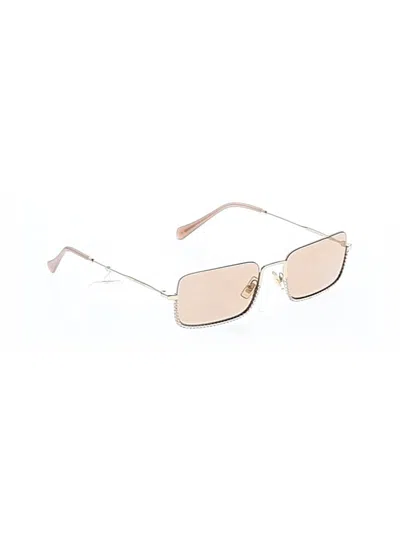 Pre-owned Miu Miu Sunglasses In Gold
