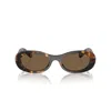 Miu Miu Mu 06zs Havana Sunglasses In Havana